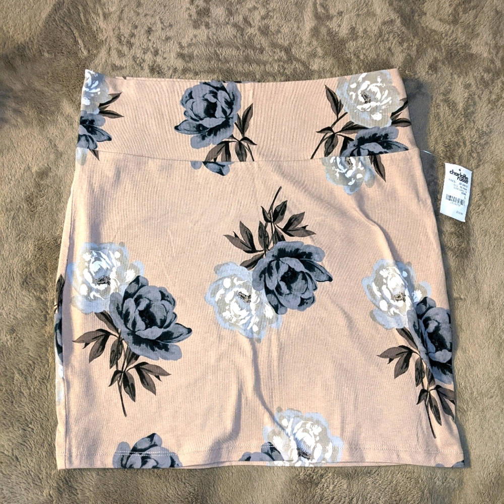 Flower mini skirt